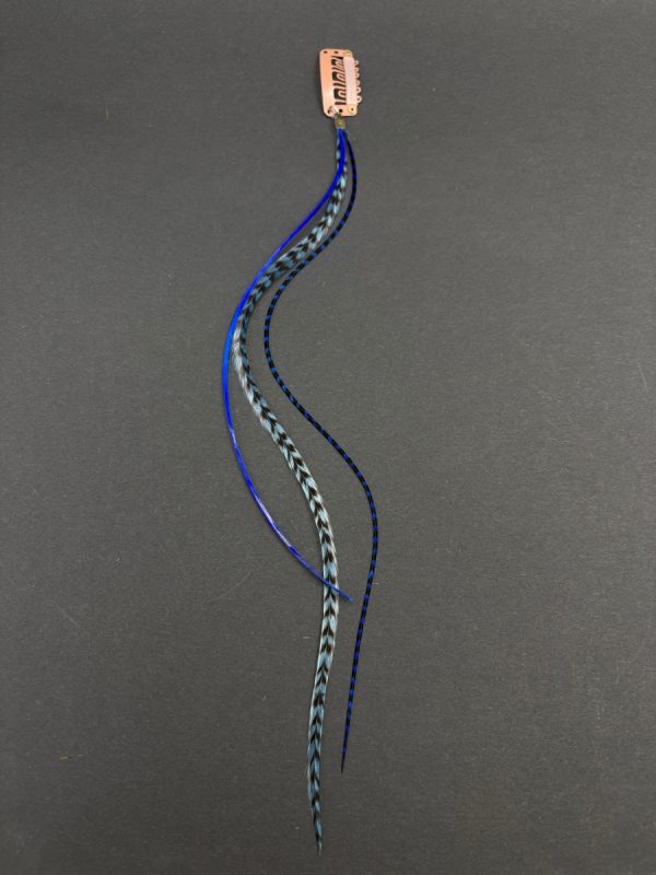 HuruHuru hajbatoll csitt csatt, hajbatoll csatt, hajdísz, hajékszer, tollas hajdísz.