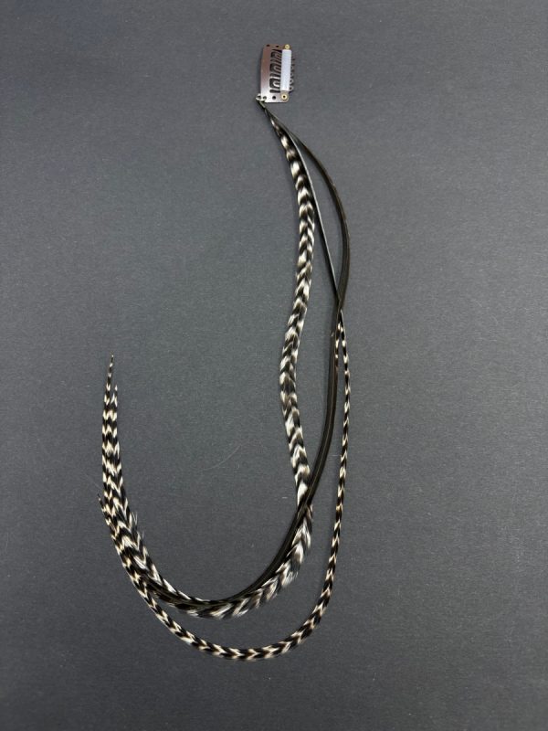 HuruHuru hajbatoll csitt csatt, hajbatoll csatt, hajdísz, hajékszer, tollas hajdísz.